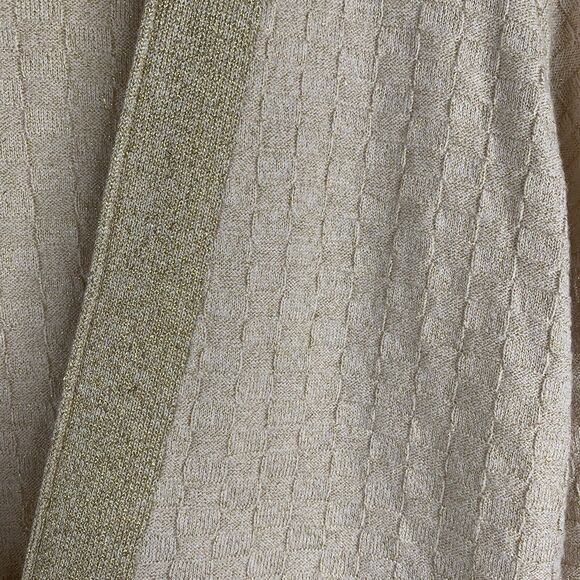 Marc Marc Jacobs Sz M Cardigan Sweater Gold Cornsilk Multi Wool Cashmere Blend - Picture 5 of 10